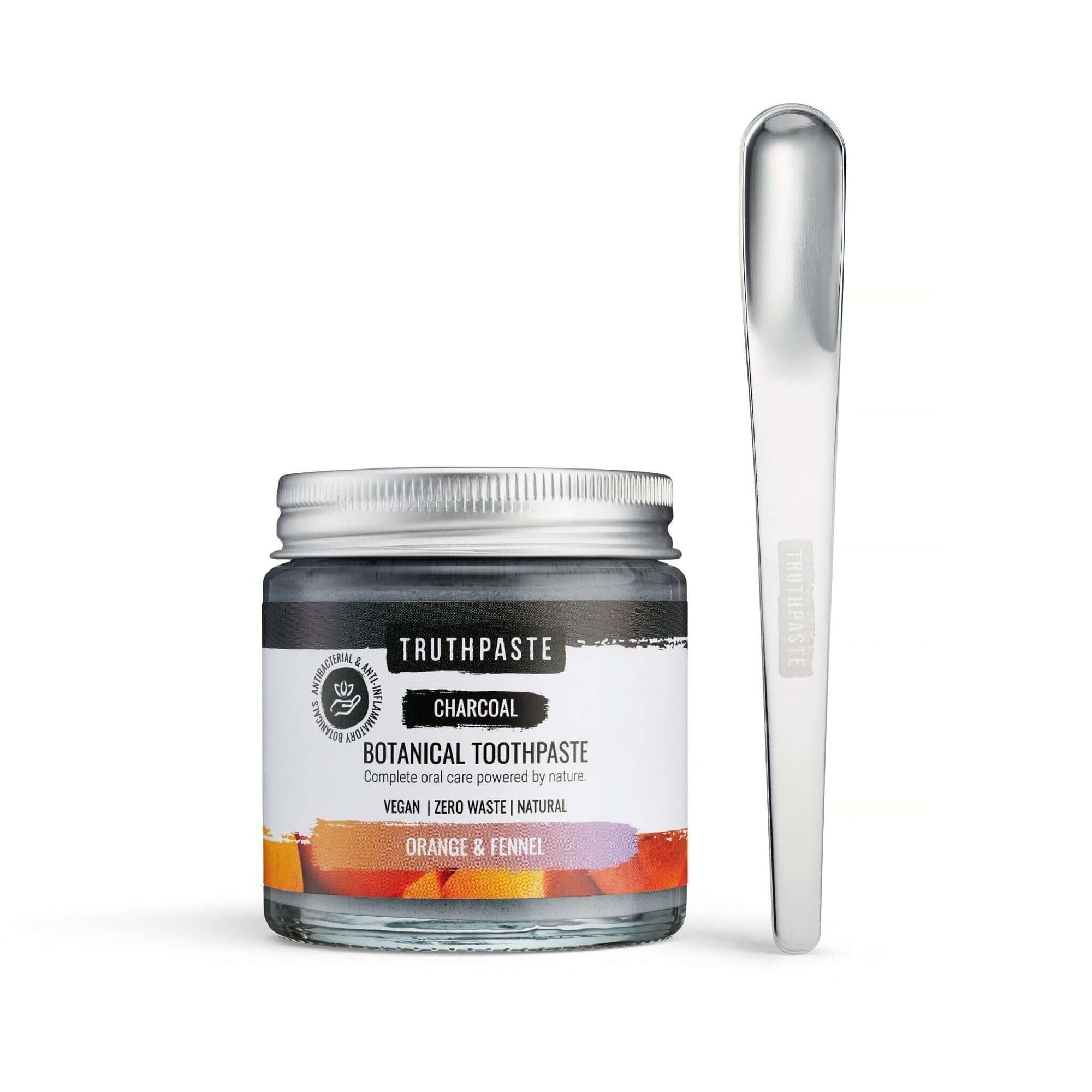 Charcoal: Orange & Fennel (100ml) - truthpaste