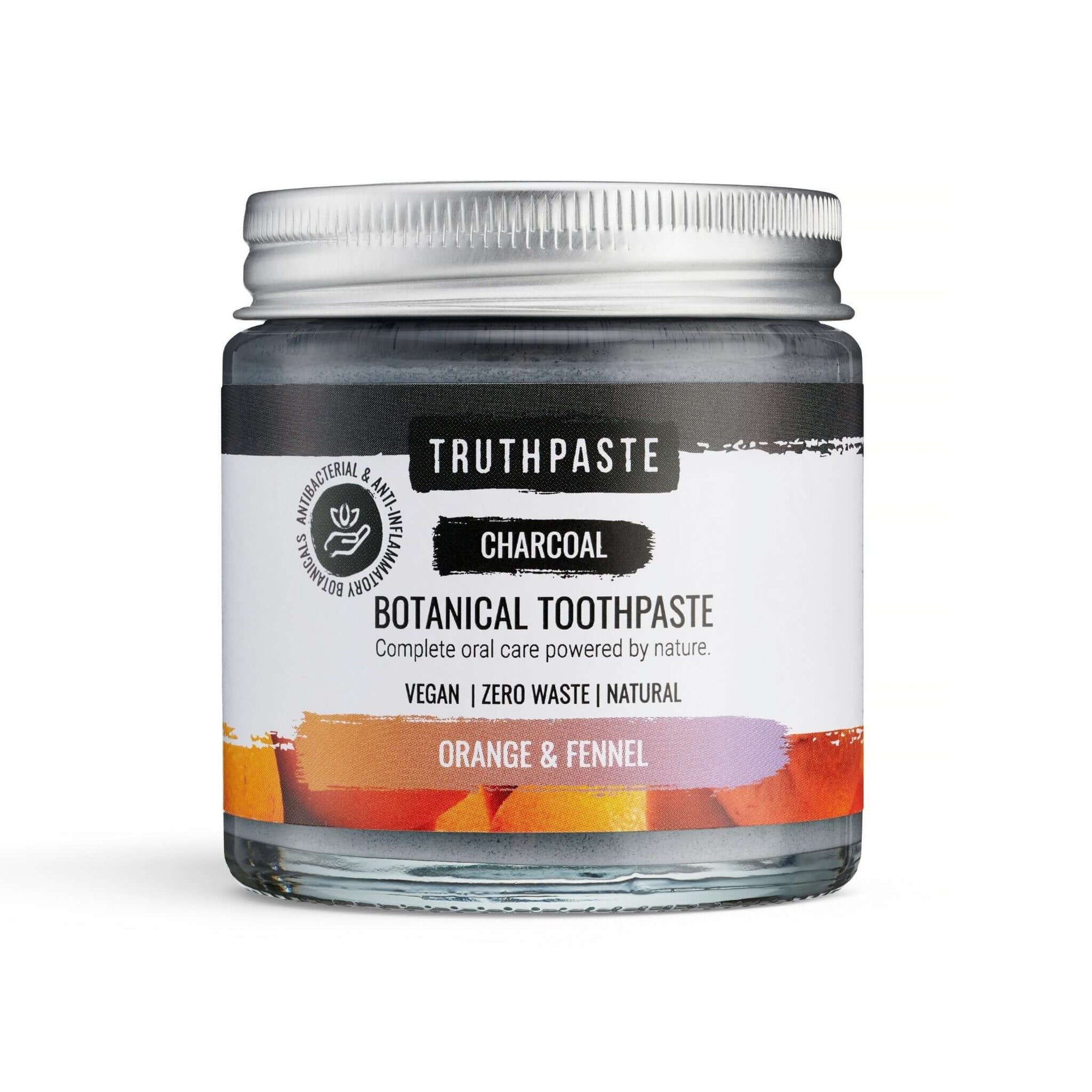 Charcoal: Orange & Fennel (100ml) - truthpaste
