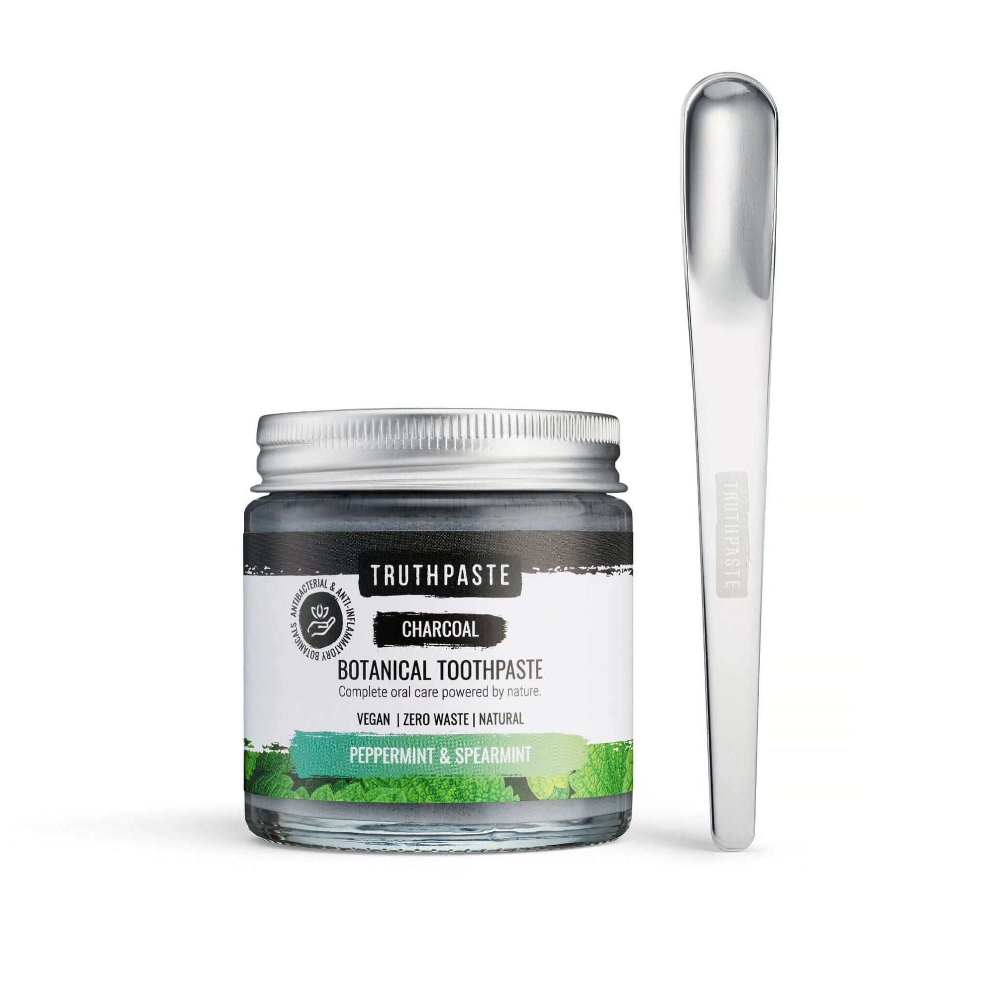 Charcoal: Peppermint & Spearmint (100ml) - truthpaste