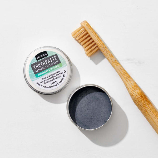 Natural Whitening Charcoal Toothpaste | Truthpaste Travel Peppermint ...