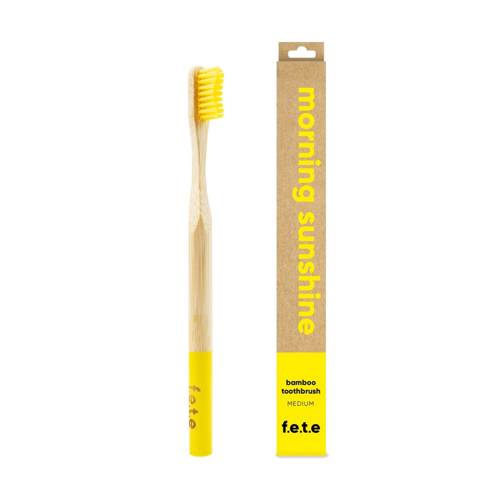Morning Sunshine Bamboo Toothbrush (Medium Bristles) - truthpaste
